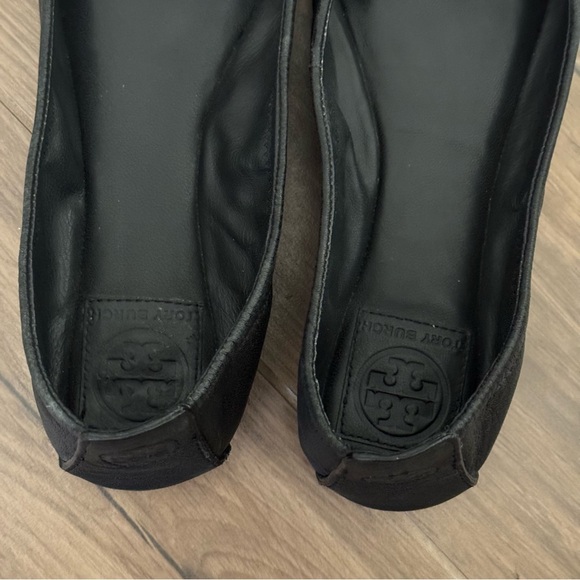 TORY BURCH Black Eddie Leather Ballet Flats - Picture 4 of 5